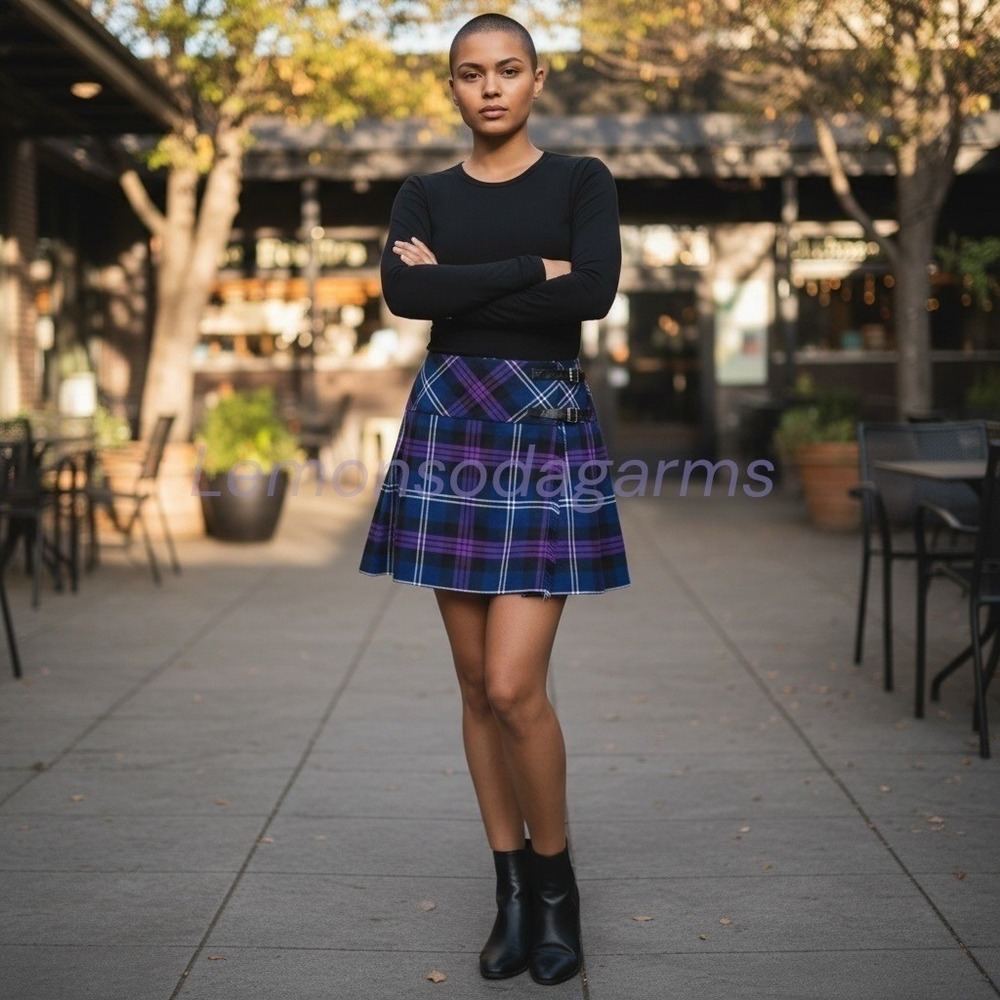Plaid Mini Skirt US‎ 6 Kilt Tartan Buckle Pleated Grunge Academia Y2K Punk